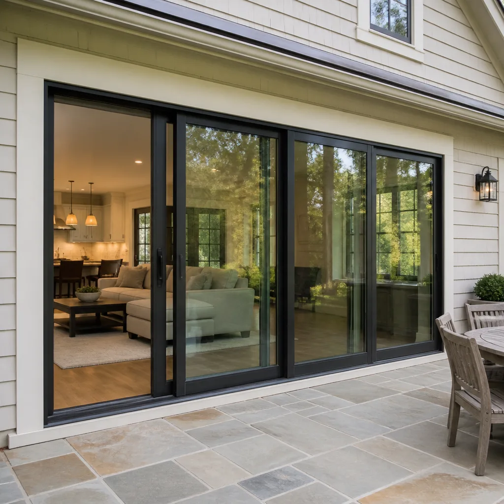 Sliding glass doors
